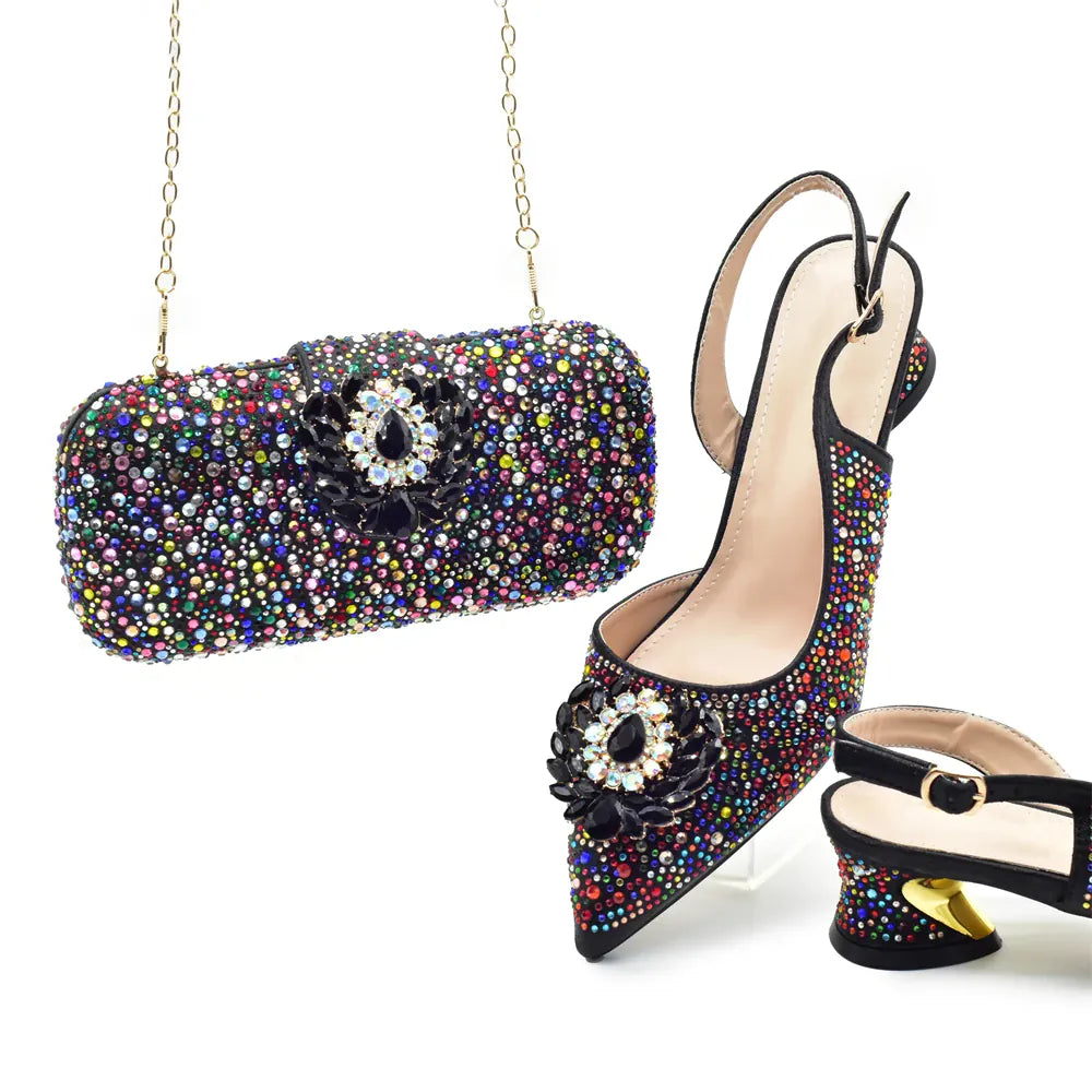 Royal Crystal Elegance Shoe & Bag Set