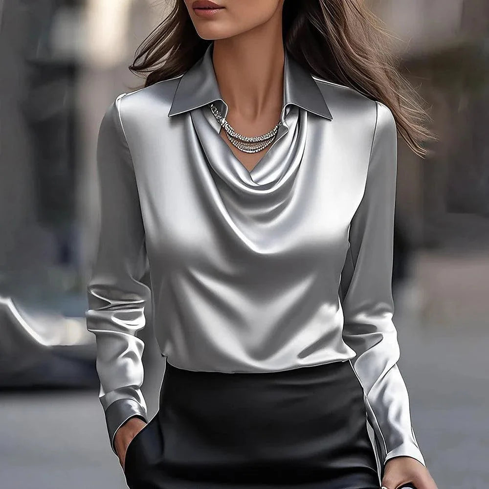 LuxeLine Swing Collar Top