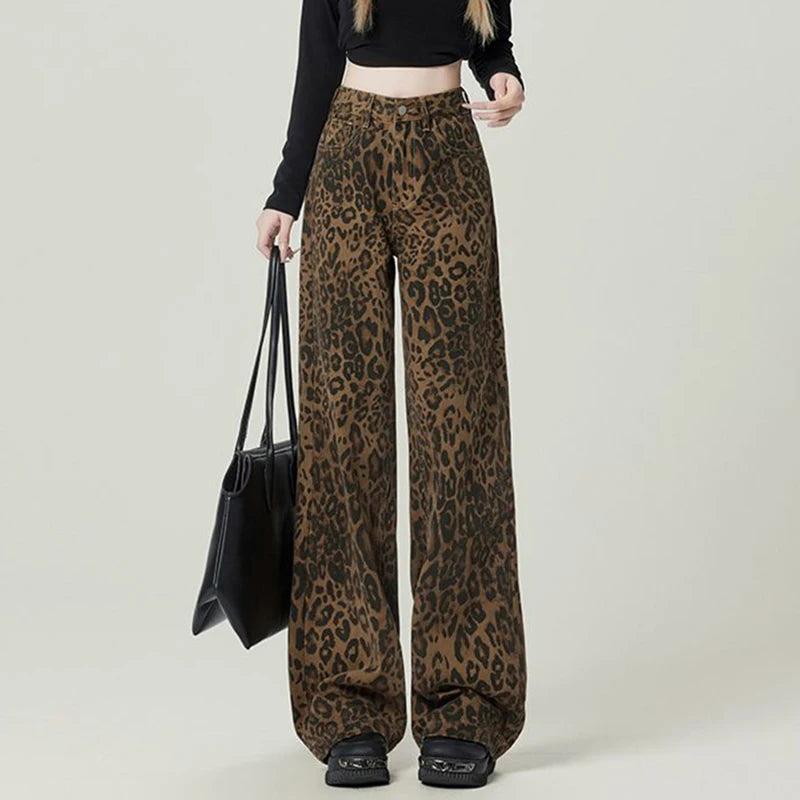 LeopardVibe Baggy Jeans