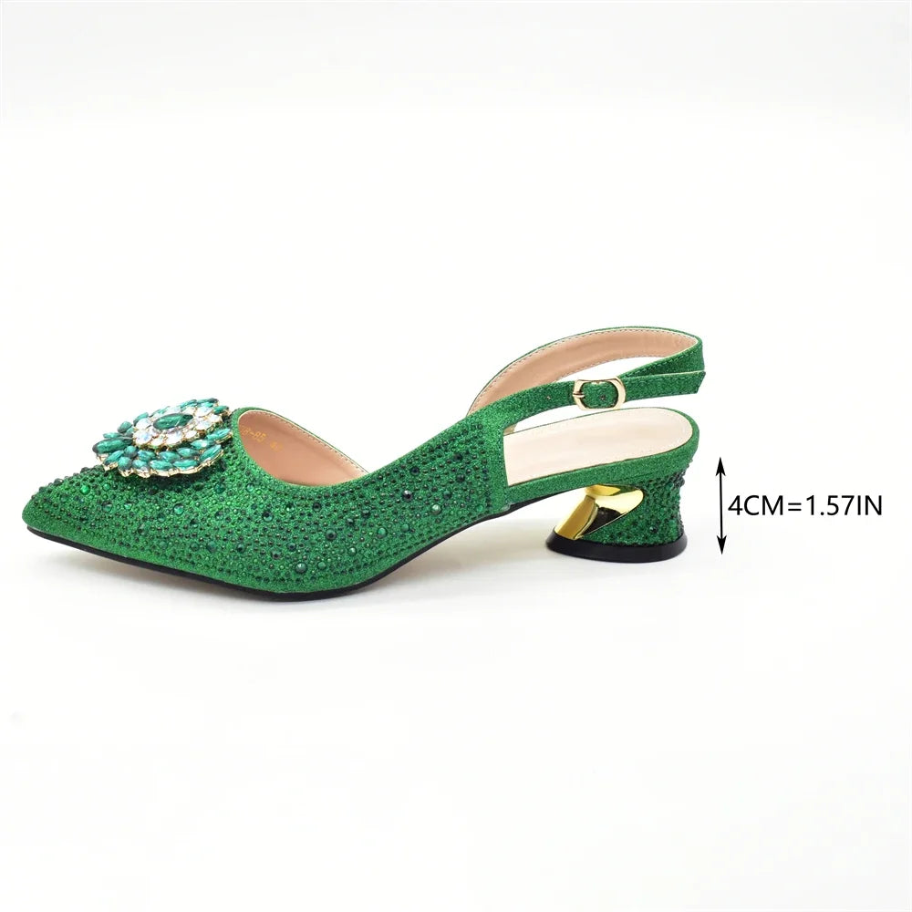 Royal Crystal Elegance Shoe & Bag Set