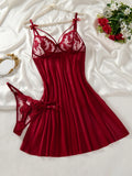 Elegant Semi-Transparent Sleep Dress Women