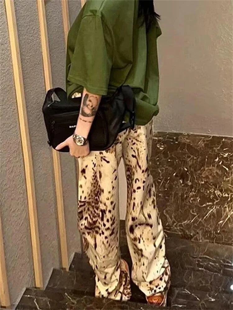 LeopardCore Wide Jeans 🐆