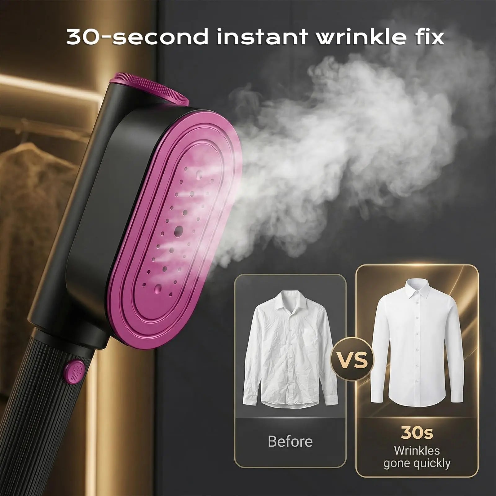 Smooth & Go: The Ultimate 2-in-1 Travel Steamer & Iron