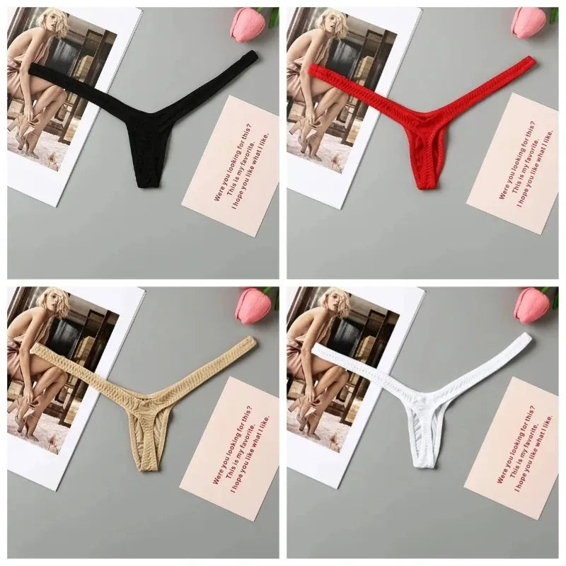 LunaSilk™ 4-Pack Seamless Cotton Thongs – Breathable, Invisible & All-Day Comfort