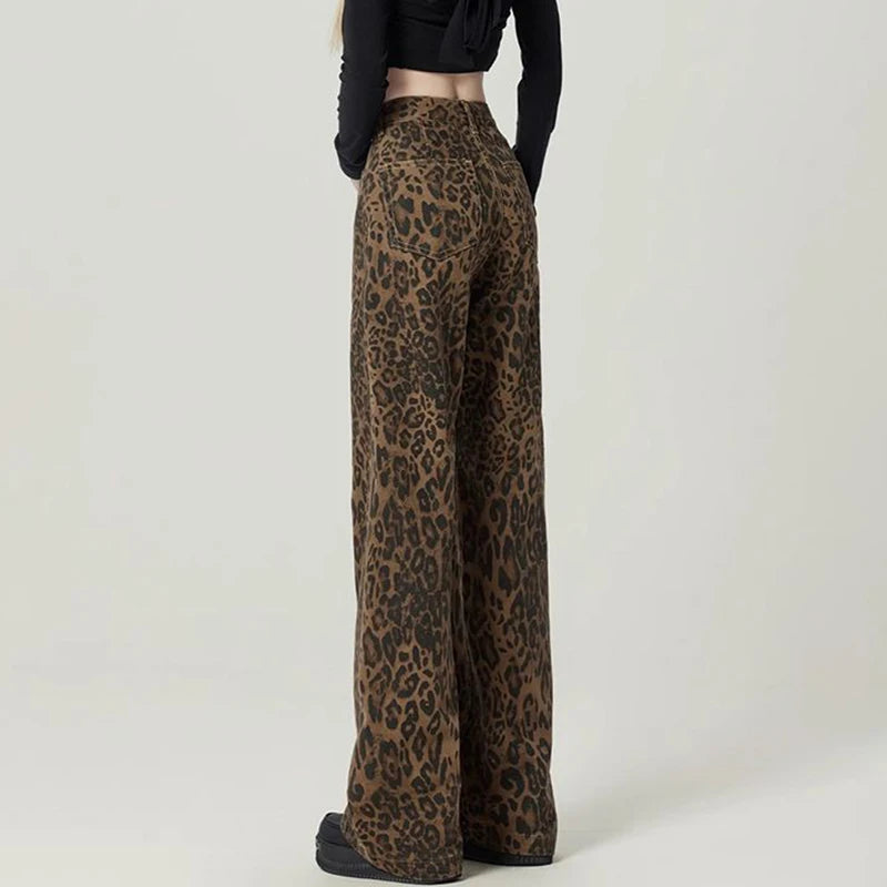 LeopardVibe Baggy Jeans