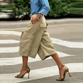 The Summer Essential: Chic Wide-Leg Cargo Capris