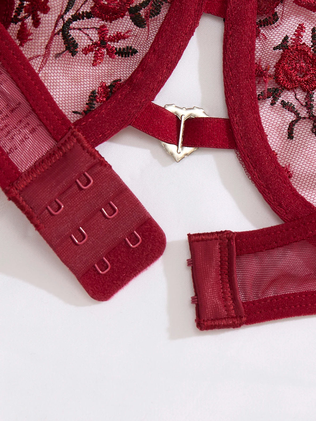 Crimson Heart Whisper Lingerie Set